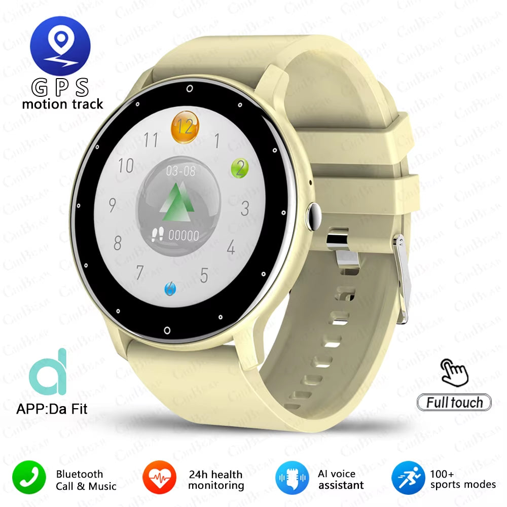 New Smart Watch Men Sports Fitness Watch Heart Rate Full Touch Screen Bluetooth Call 2025 New Ultra Light Smartwatch