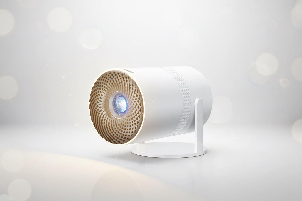 Salange P300 Mini Portable Projector - 4K 8K Video Decoding, 720P HD, Android 11, Wi-Fi, BT 5.1