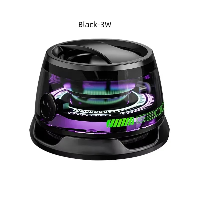G200 Portable Bluetooth Speaker G200 RGB Lighting Magnetic Speaker BT5.3 Mini Sound Box 7 Hours Playback Phone Holder
