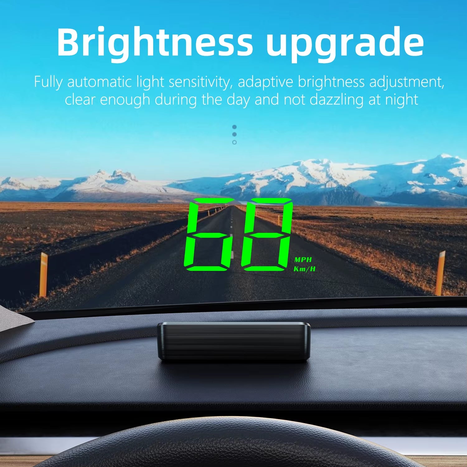 HD Car Head up Display M2 GPS Speedometer KM/H Digital HUD Windshield Projector Universal Auto Electronics Accessory