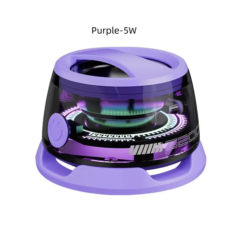 G200 Portable Bluetooth Speaker G200 RGB Lighting Magnetic Speaker BT5.3 Mini Sound Box 7 Hours Playback Phone Holder